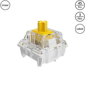 Akko Gateron Yellow (Lubed, 45 pcs)